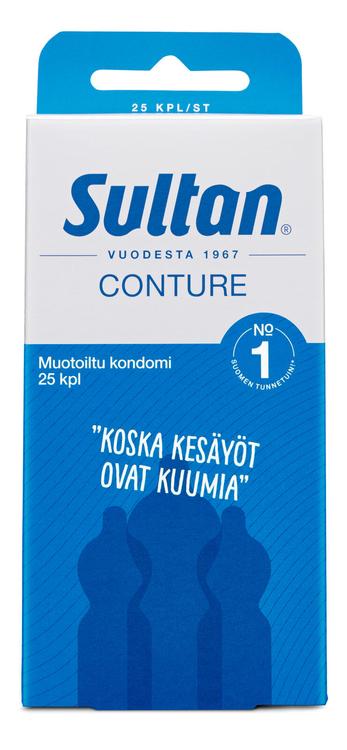 Sultan Conture muotoiltu kondomi 25kpl