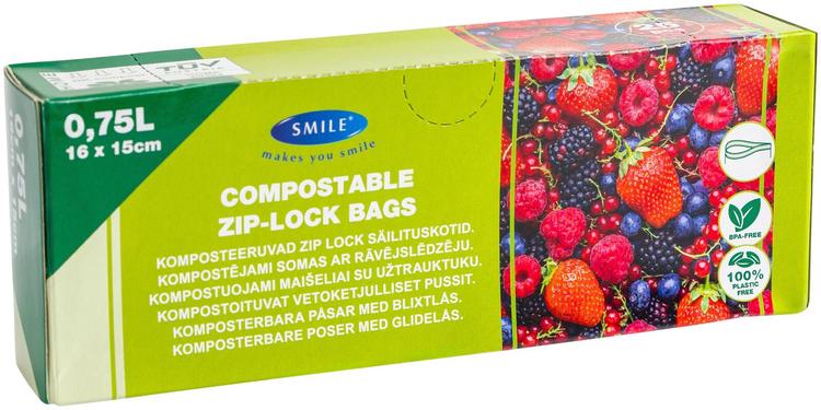 Smile Biodegr. pakastepussit 0,75L