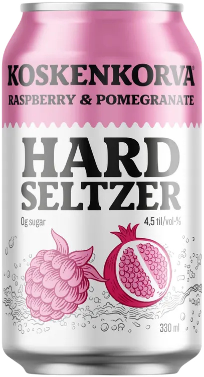 Koskenkorva Hard Seltzer Raspberry-Pomegranate 4,5 33cl CAN