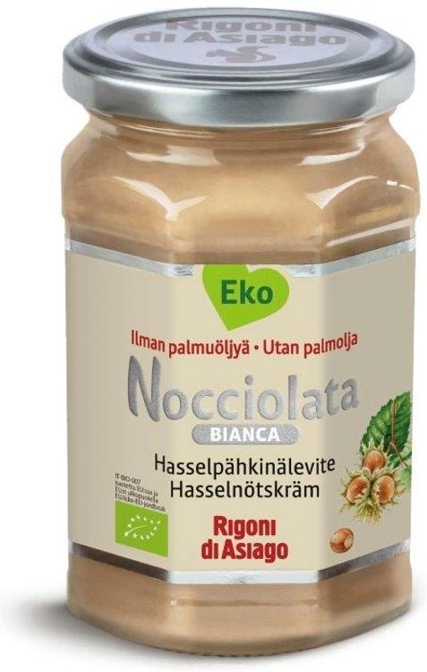 Rigoni di Asiago Nocciolata Luomu Vaalea hasselpähkinälevite 270 g