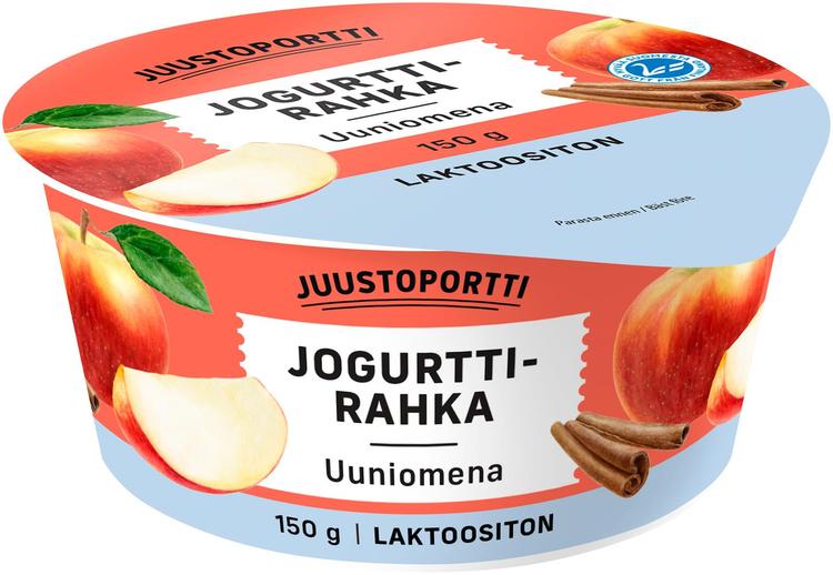 Juustoportti Jogurttirahka 150 g uuniomena laktoositon