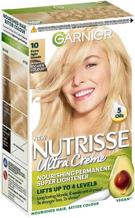 Garnier Nutrisse Ultra Creme 10.0 Extra Ligfht Blonde Erittäin Kirkas vaalea kestoväri 1kpl
