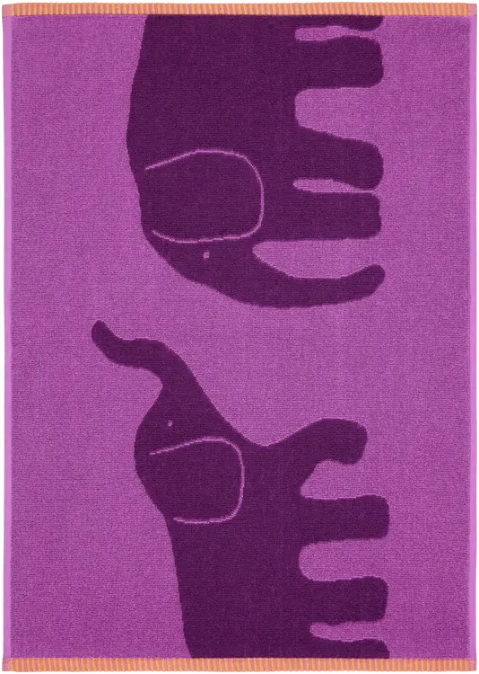Finlayson Käsipyyhe Elefantti Vapaa 50x70 violetti/oranssi
