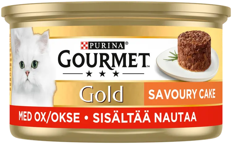 Gourmet 85g Gold Savoury Cake nautaa ja tomaattia kissanruoka