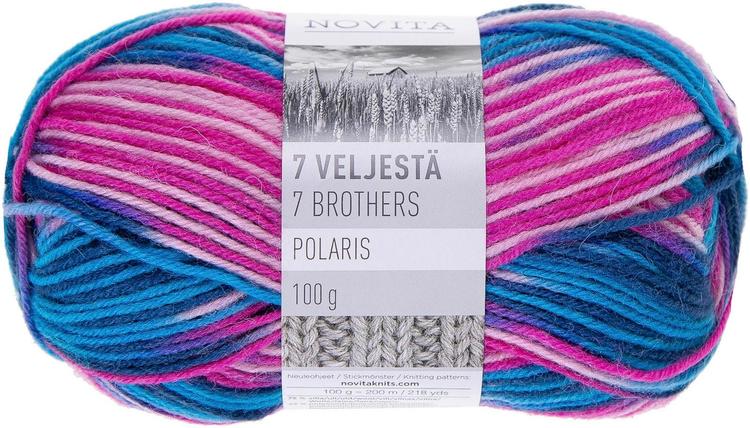 Novita 7 Veljestä Polaris 100g lanka Valo 865