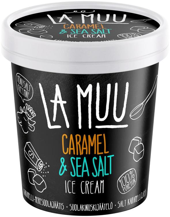 La Muu Karamelli-Meresoola jäätis 250 g/500 ml