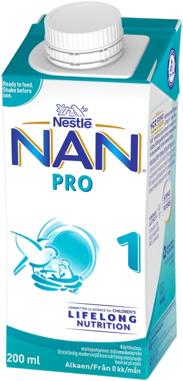 Nestlé NAN PRO 1 Äidinmaidonkorvike 200ml