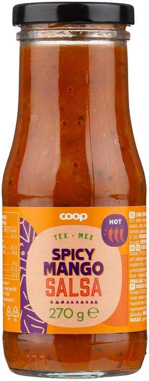 Coop salsakastike hot mangolla 270 g