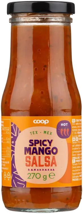 Coop salsakastike hot mangolla 270 g