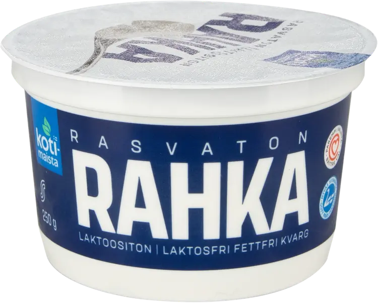 Kotimaista maitorahka 250g rasvaton laktoositon