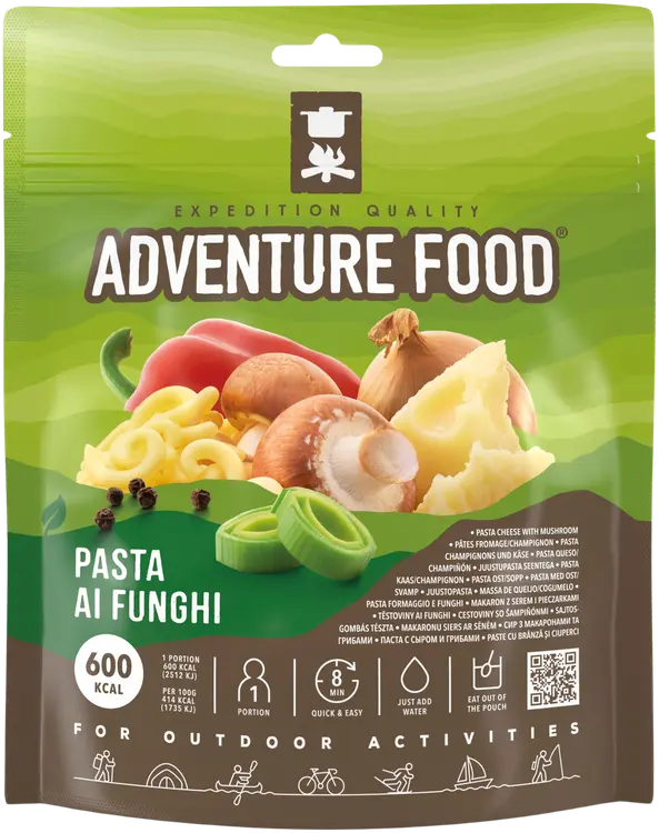 Adventure Food juustopasta, Pasta ai Funghi, 600 kcal