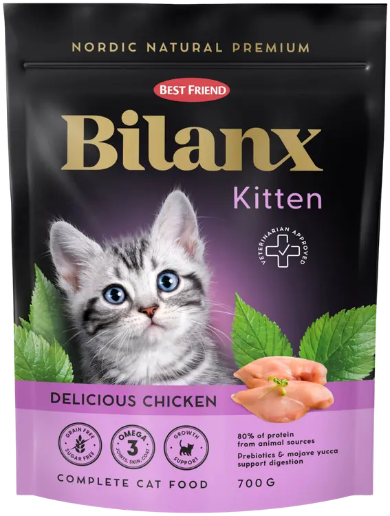 Best Friend Bilanx Kitten kana kuivaruoka kissoille 700 g