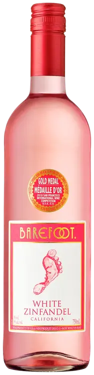 Barefoot White Zinfandel roseviini 8 til- % 0,75 l plo