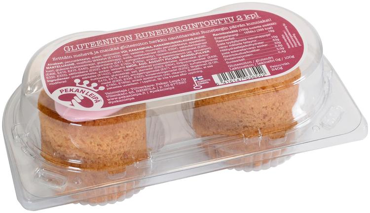 Pekan Leipä gluteeniton Runebergin torttu 2kpl 240g