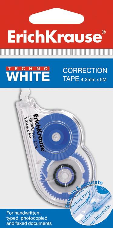 Korrektuurlint techno white mini, 4,2mm*5m, riputuspakendis