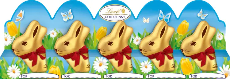 Lindt Gold Bunny Mini Maitosuklaakuvio 5x10g
