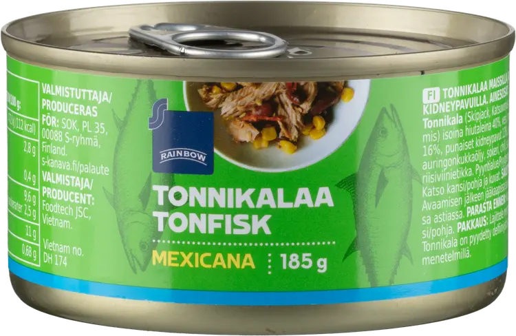 Rainbow tonnikalaa mexicana 185/135g