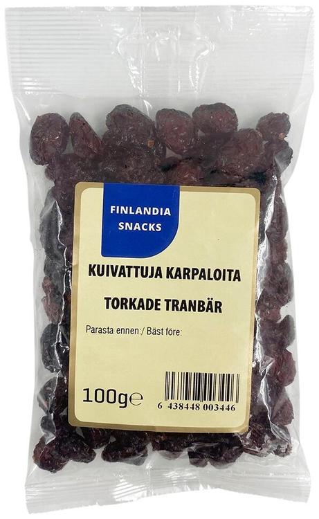 Finlandia Snacks kuivattu karpalo 100 g