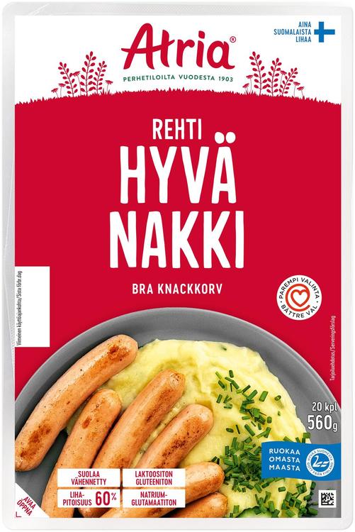 Atria Rehti Hyvä Nakki 560g