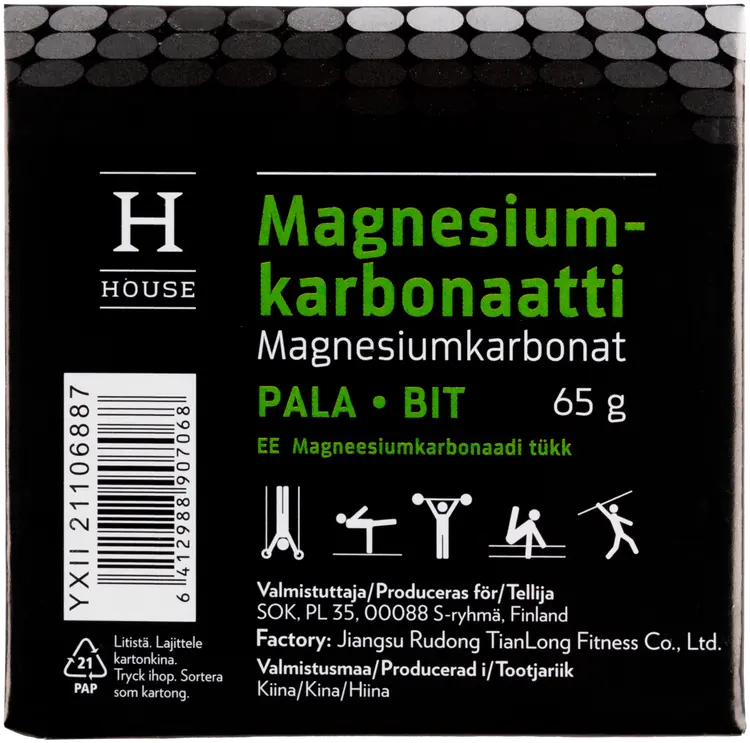 House magnesiumpala 56 cm valkoinen