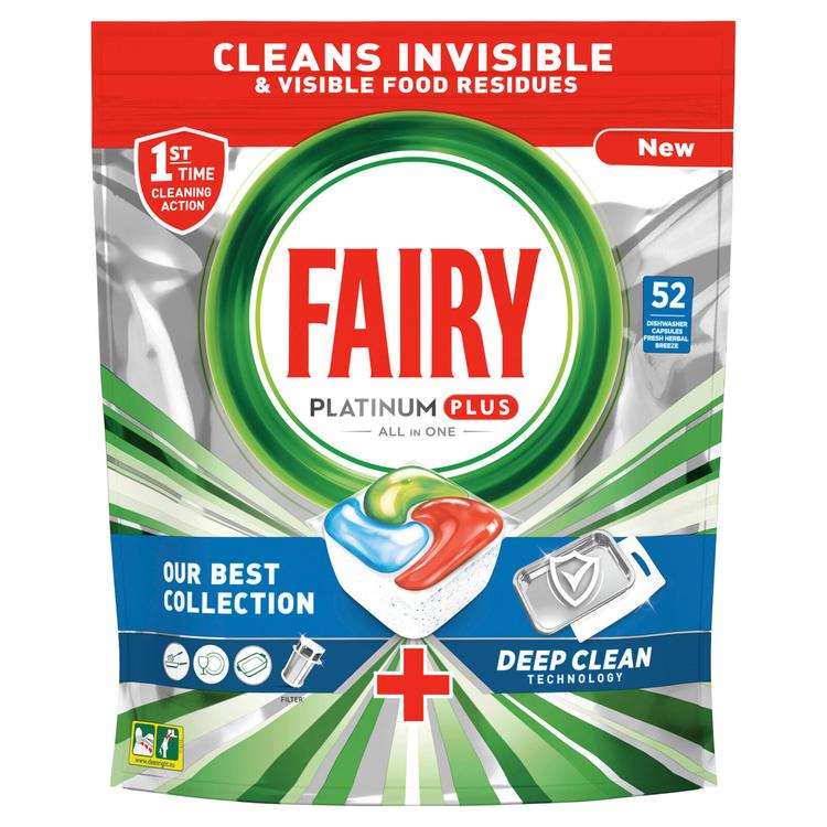 Fairy Platinum Plus All in One Deep Clean 52kpl konetiskitabletti