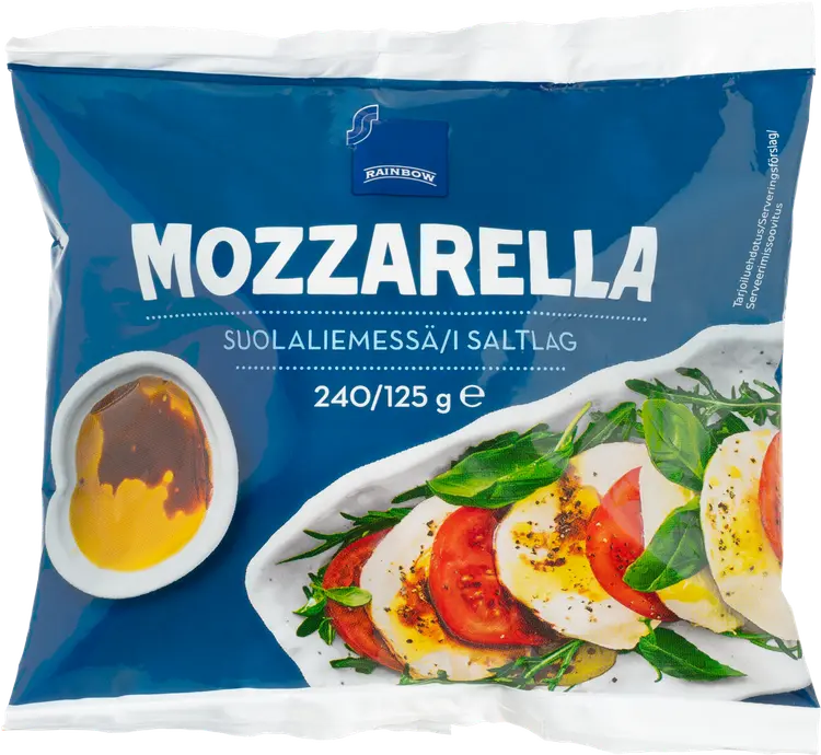 Rainbow mozzarella 125 g