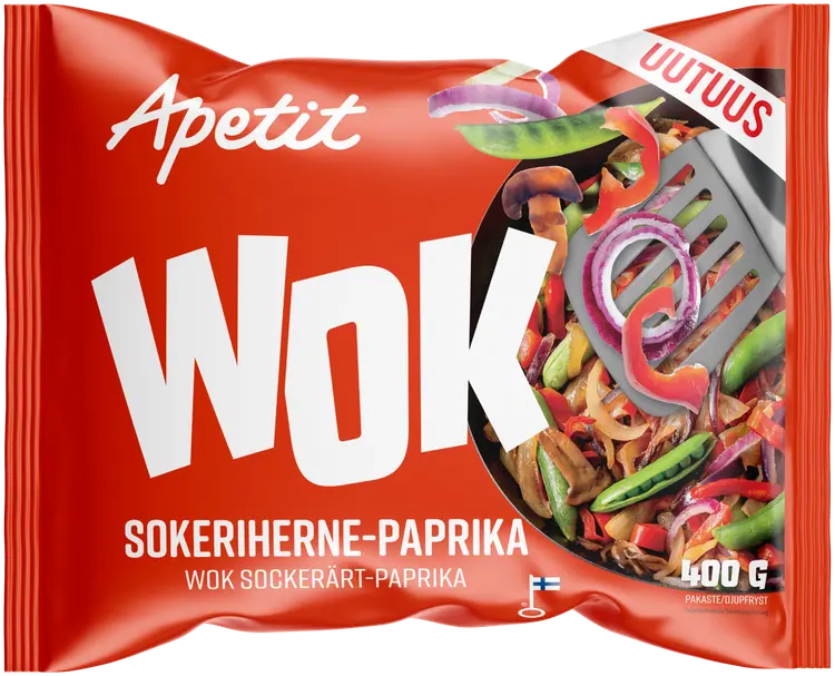 Apetit Wok Sokeriherne-paprika pakaste 400g