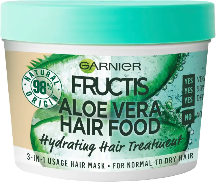 Garnier Fructis Hair Food Aloe Vera hiusnaamio normaaleille ja kuiville hiuksille 390ml