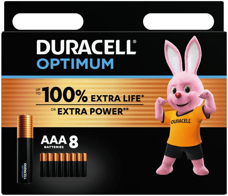 Duracell 8kpl Optimum AAA