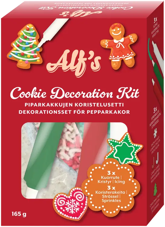 Alf's Piparkakkujen koristelusetti 165g