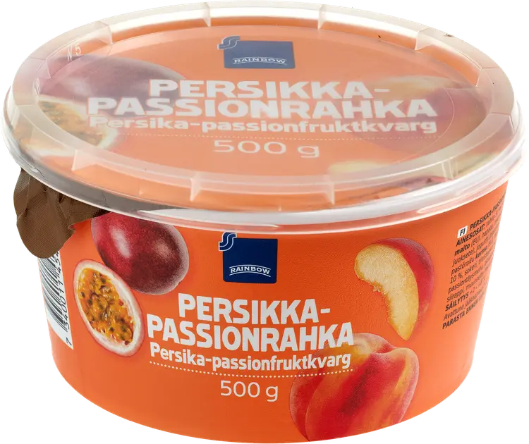 Rainbow 500g persikka-passionrahka 3,5%