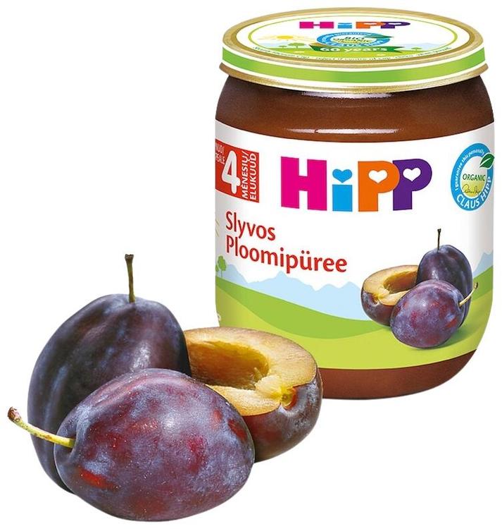 Hipp ploomipüree 125 g, alates 4-elukuust, gluteenivaba