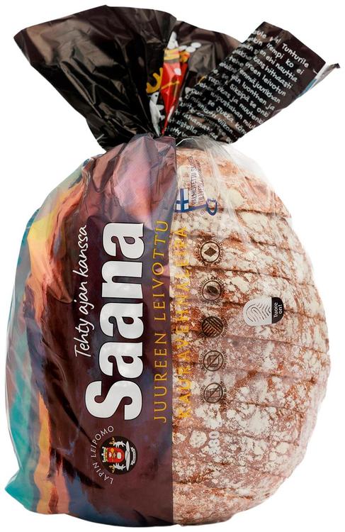 Lapin Leipomo Saana juureen leivottu kauravehnäleipä 380g