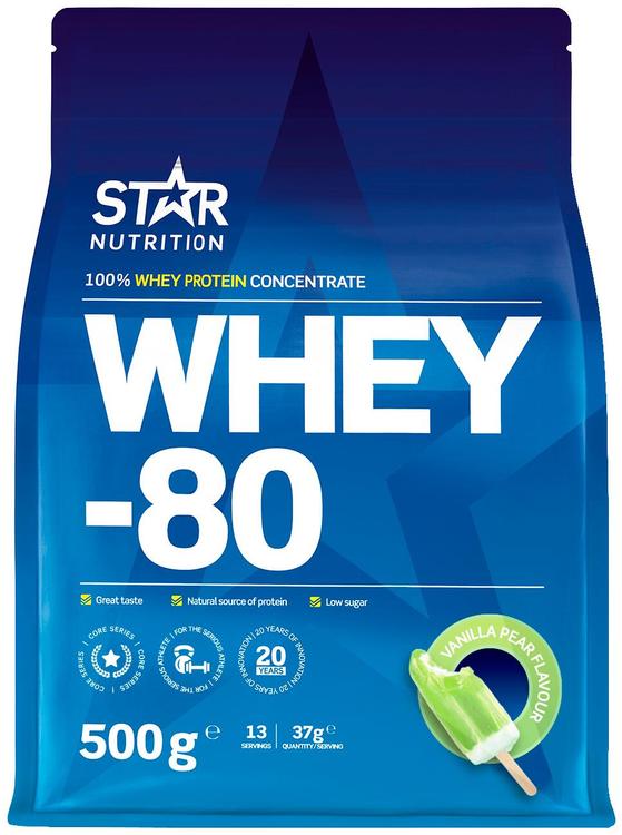 Star Nutrition Whey-80 Vanilla Pear 500g