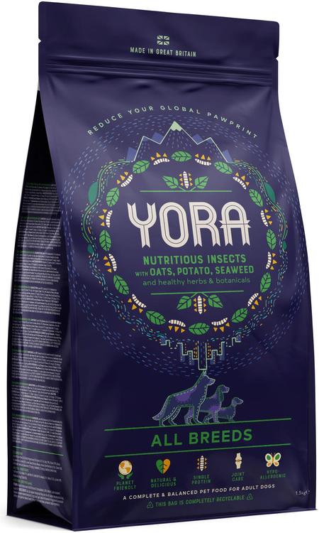 Yora All Breed hyönteisproteiinipohjainen täysravinto aikuiselle koiralle