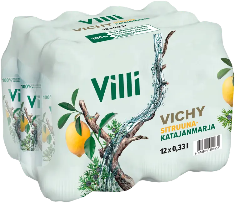12 x Villi Vichy sitruuna-katajanmarja 0,33 l