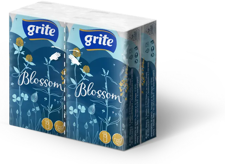 Grite nenäliina Blossom 4x10kpl