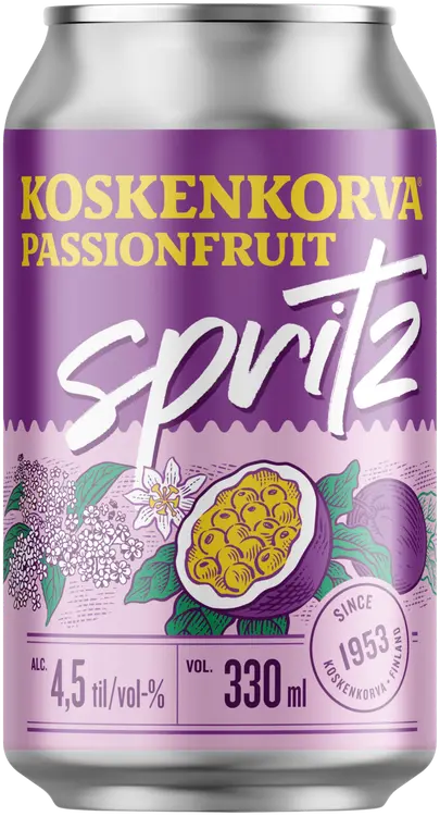 Koskenkorva Spiritz Passionfruit 4,5% 33cl CAN