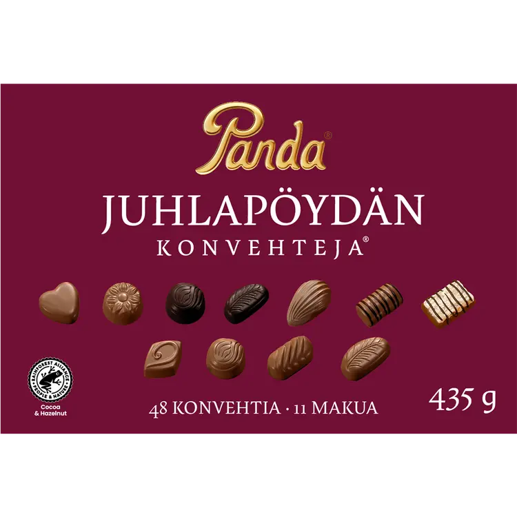 Panda Juhlapöydän suklaakonvehti 435g