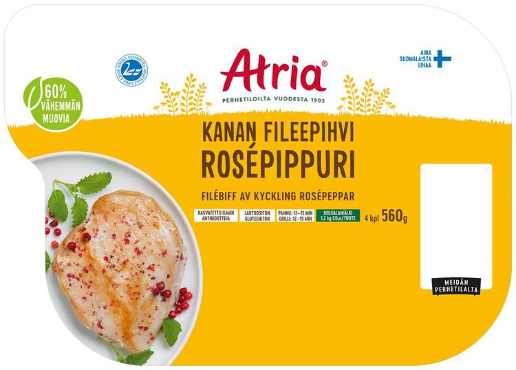 Atria Kanan Fileepihvi Rosépippuri 560g