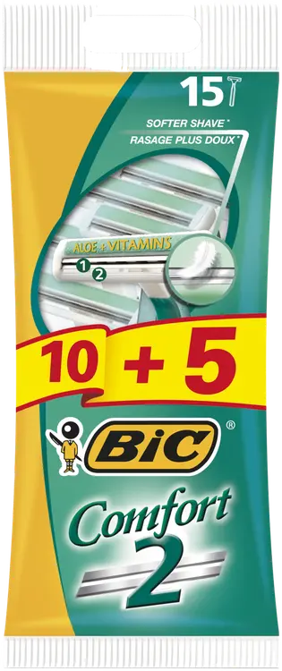 BIC varsiterä Comfort 2 10+5-pack