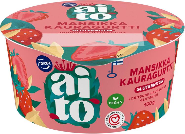 Fazer Aito Kauragurtti Mansikka Gluteeniton 150 g
