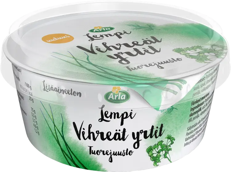 Arla Lempi Vihreät yrtit 160 g tuorejuusto