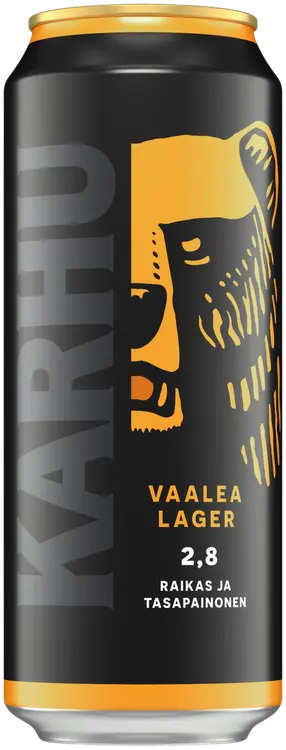 Karhu Lager olut 2,8 til-% tölkki 0,5 L