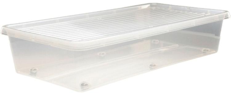 Plast1 Sängynaluslaatikko, kirkas 80x40x17 cm