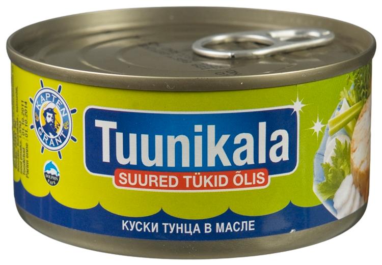 Tuunikala suured tükid õlis 185 g