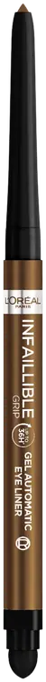 L'Oréal Paris Infaillible Grip 36H Gel Automatic 012 Bronzed Espresso vedenkestävä silmänrajauskynä 5g