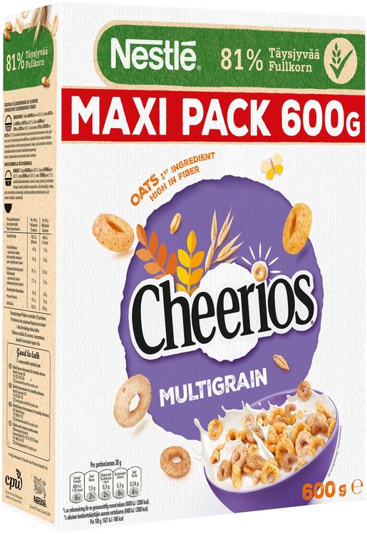 Nestlé Cheerios 600g Monivilja rapeita monivilja-täysjyvämuroja