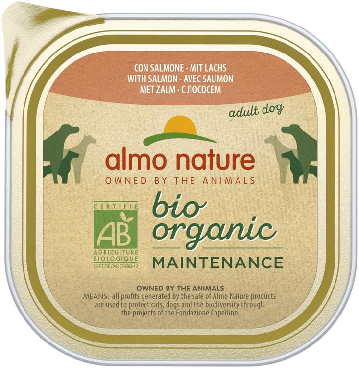 Almo Nature Bio Organic koiran täysravinto lohi 300 g