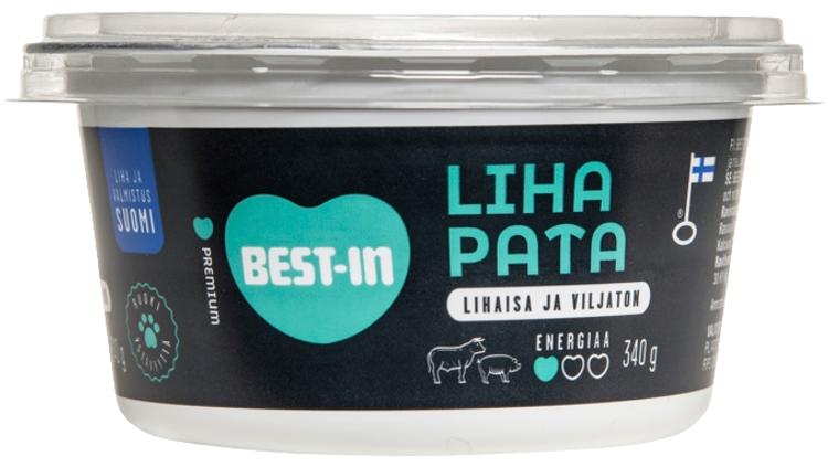 Best-In Lihapata Koiran Tuoreruoka 340g